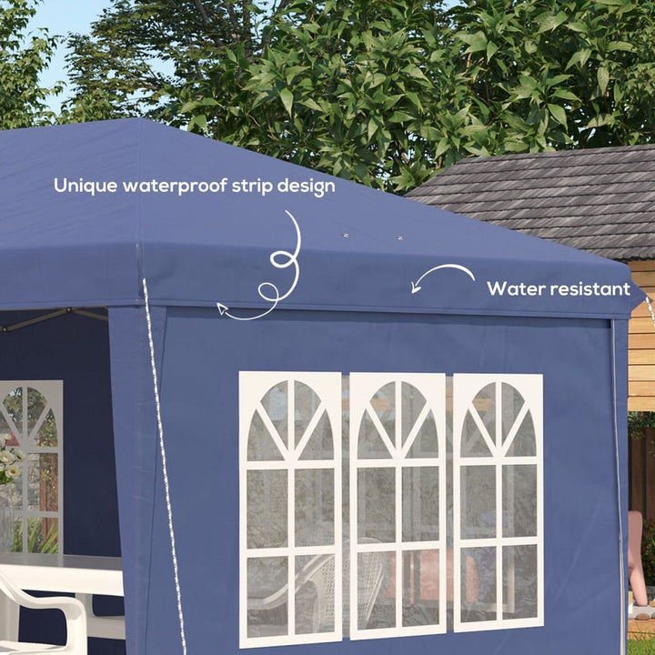  x Heavy Duty Gazeboarquee Party Tent with Storage Bag Blue