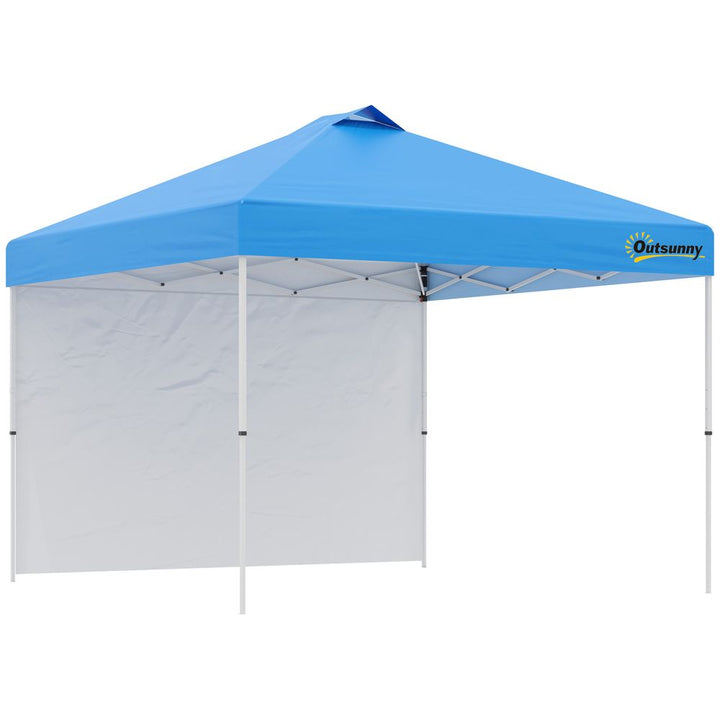 xM Pop Up Gazebo Tent with Sidewall, Roller Bag, Blue