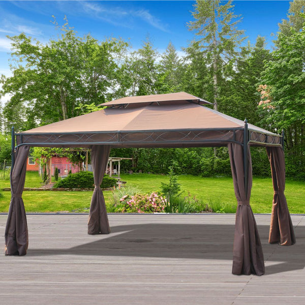 xmetal Gazeboarquee Patio Canopy Shelter with Sidewalls Pavilion