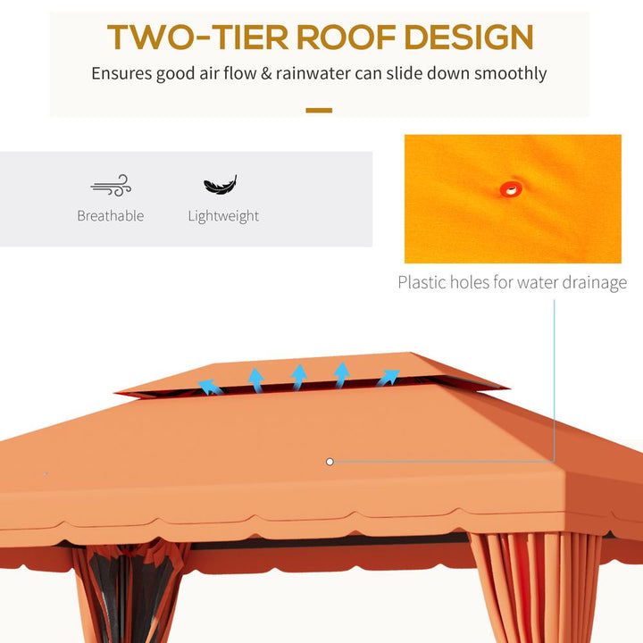 m x .m Aluminium Gazebo Canopy Patioarquee Party Tent Outdoor