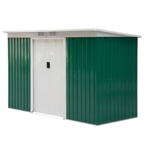 ft x .ft Gardenetal Storage Shed Equipment Tool Box Ventilation & Doors