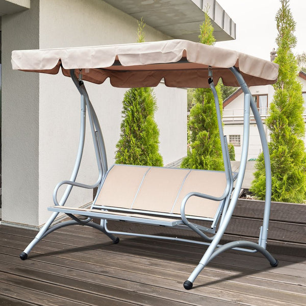 Garden Swing Chair, -Seater-Beige