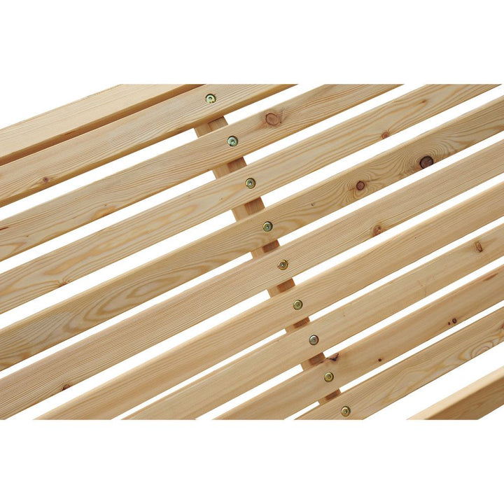 -Seater Larch Wood Swing Chair Bench