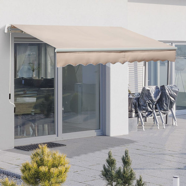Window Awning Canopy Garden Shelter Sun Shade UV Blocker Aluminium Frame x