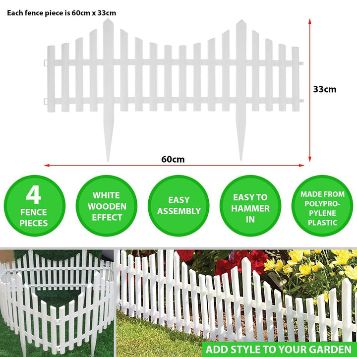 White Fence Garden Edging AS-