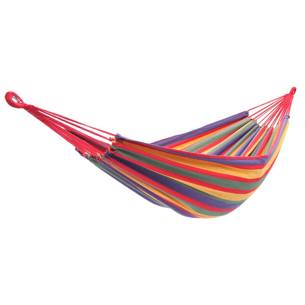* Portable Polyester & Cotton Hammock Four Red