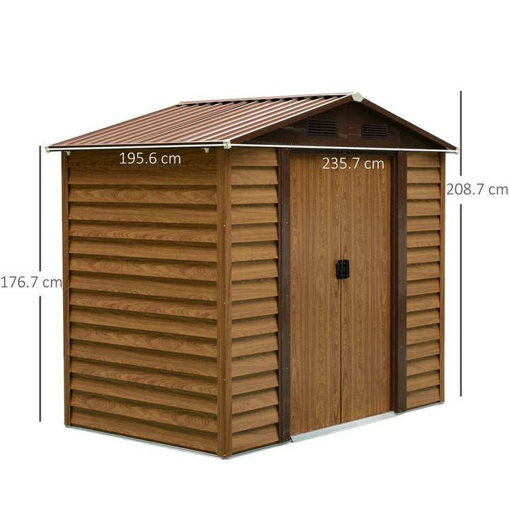 Garden Shed, .Lx.Wx.-.H , Steel