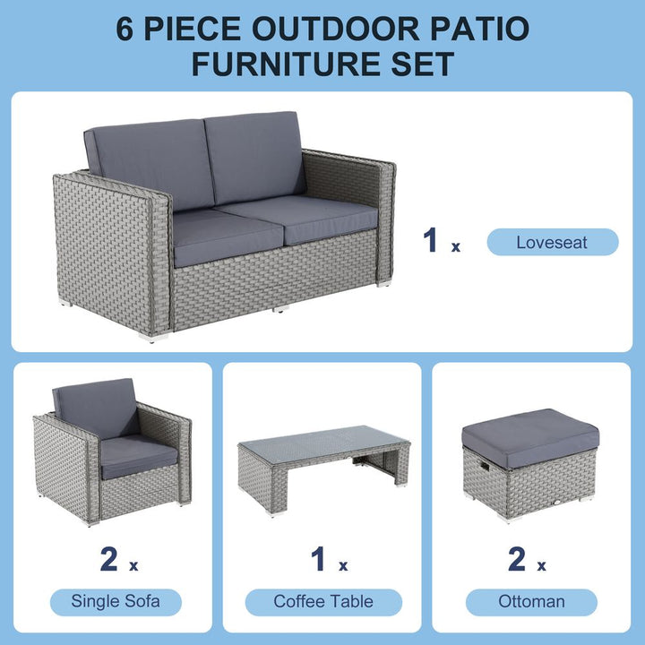 Rattan Set, PC-Grey