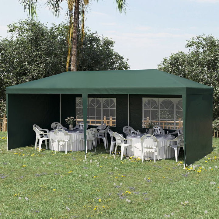 Outsunny Garden Gazeboarquee Canopy Party Tent Canopy Patio Green