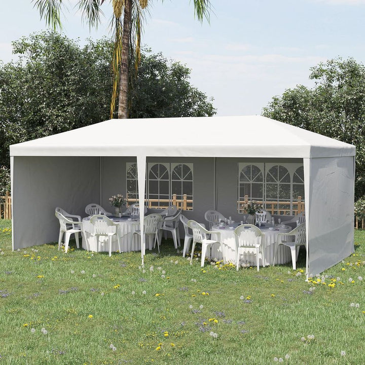  Garden Gazeboarquee Canopy Party Tent Canopy Patio White