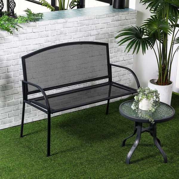  Seater Outdoor Furniture Chair, Loveseat for Patio, Grey