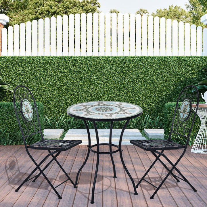 pc Bistro Set Dining Folding Chairs Patio Furniture Outdoor