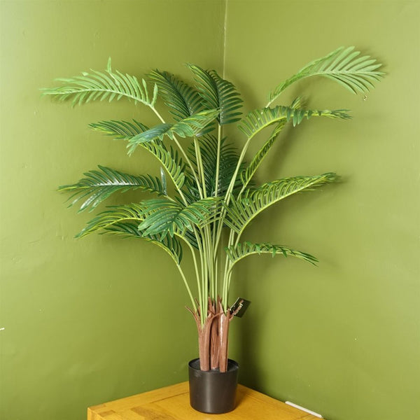  Large Artificial Areca Palm Tree Potted in Black Pot
