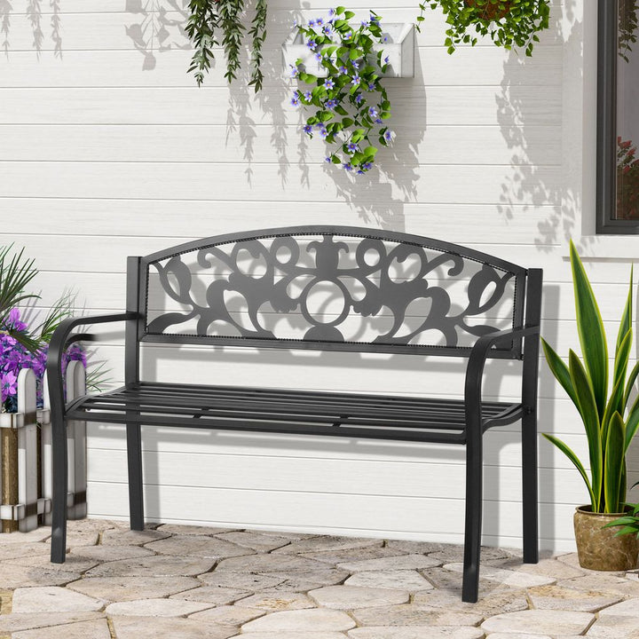 Outsunny Bench, -Black