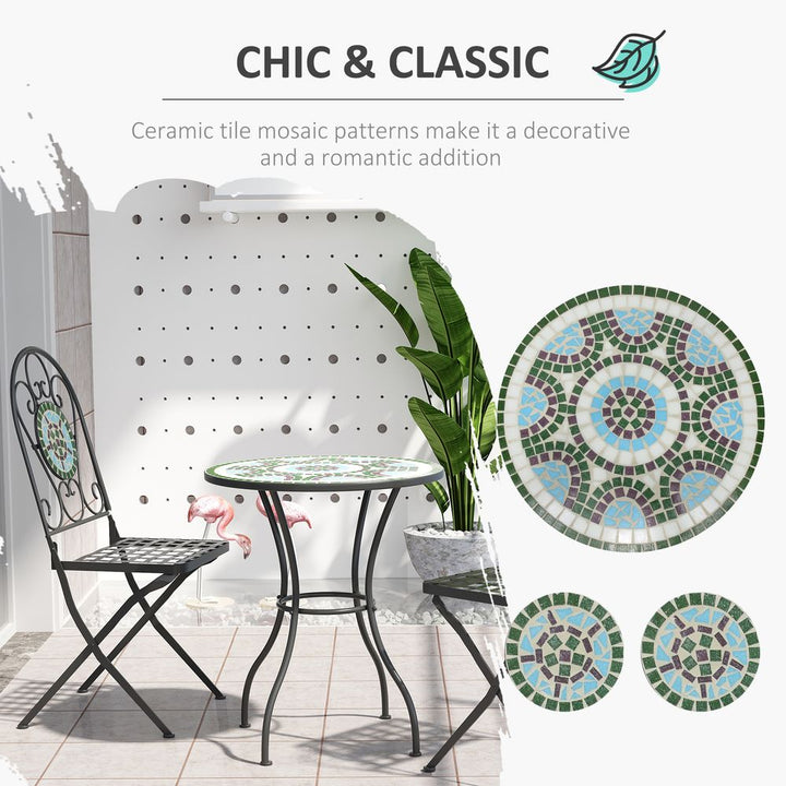 pc Bistro Set Dining Folding Chairs Patio Furniture Outdoor