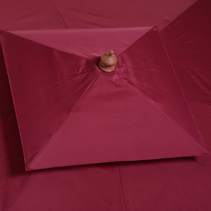 m Patio Umbrella Bamboo Umbrella Parasol-Wine Red