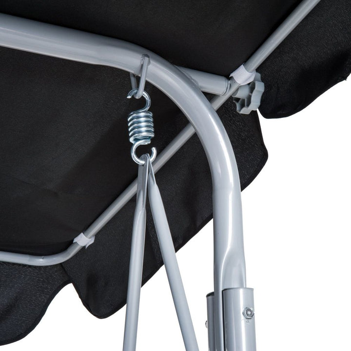 Outdoor -Seater Swing Chair-Black