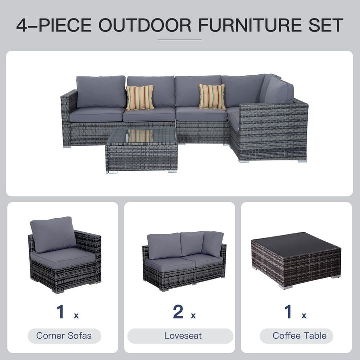 Rattan Set, PC-Grey