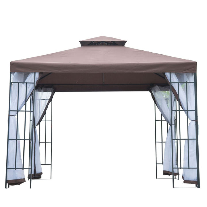 xm Gazeboarqueeetal Party Tent Canopy Pavillion Steel Frame