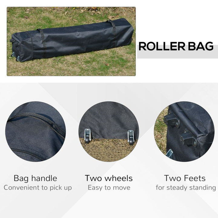 xm Pop Up Gazebo Hexagonal FoldableRoller Bag, Grey