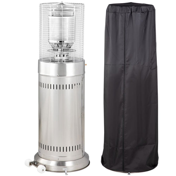 KW Outdoor Gas Patio Heater w/ Wheels Dust Cover, , Silver