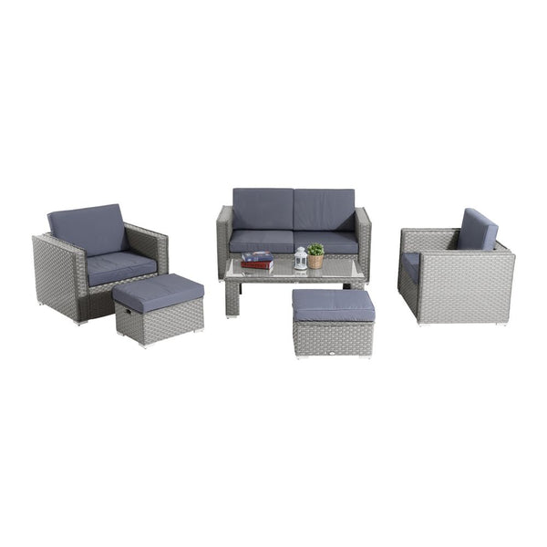 Rattan Set, PC-Grey