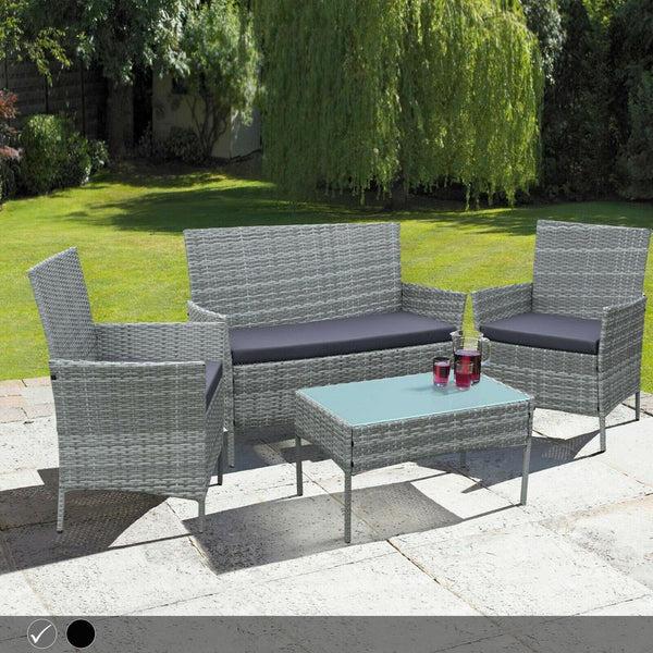  Piece Rattan Outdoor Furniture Garden Sofa Set