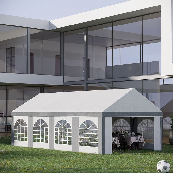  x Party Tent,arquee Gazebo with Sides, Eight Windows and Double Doors
