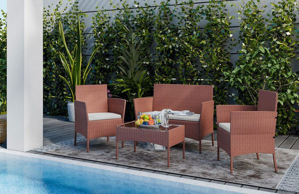  Piece Rattan Garden Furniture Set